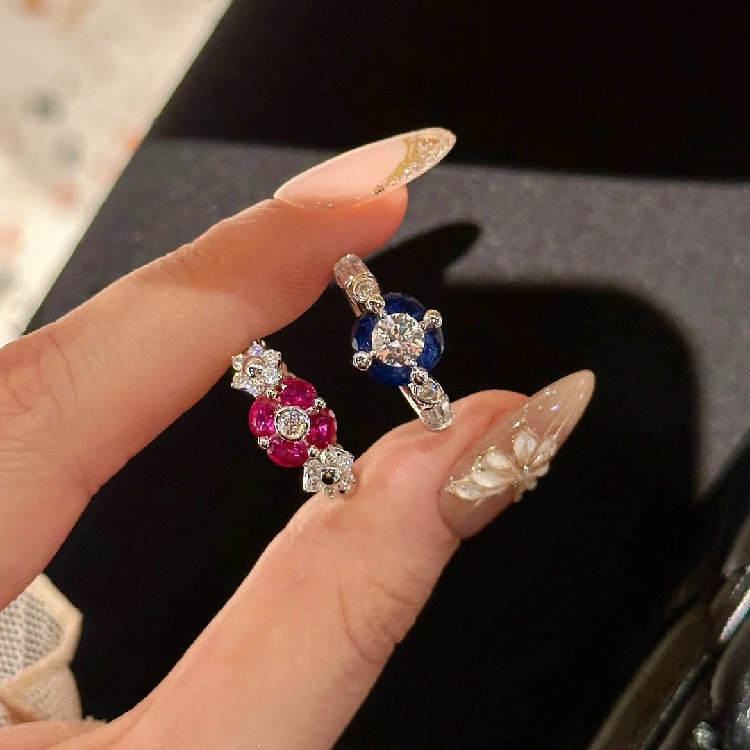 Passionate Pitaya Pink and Classic Klein Blue Statement Ring