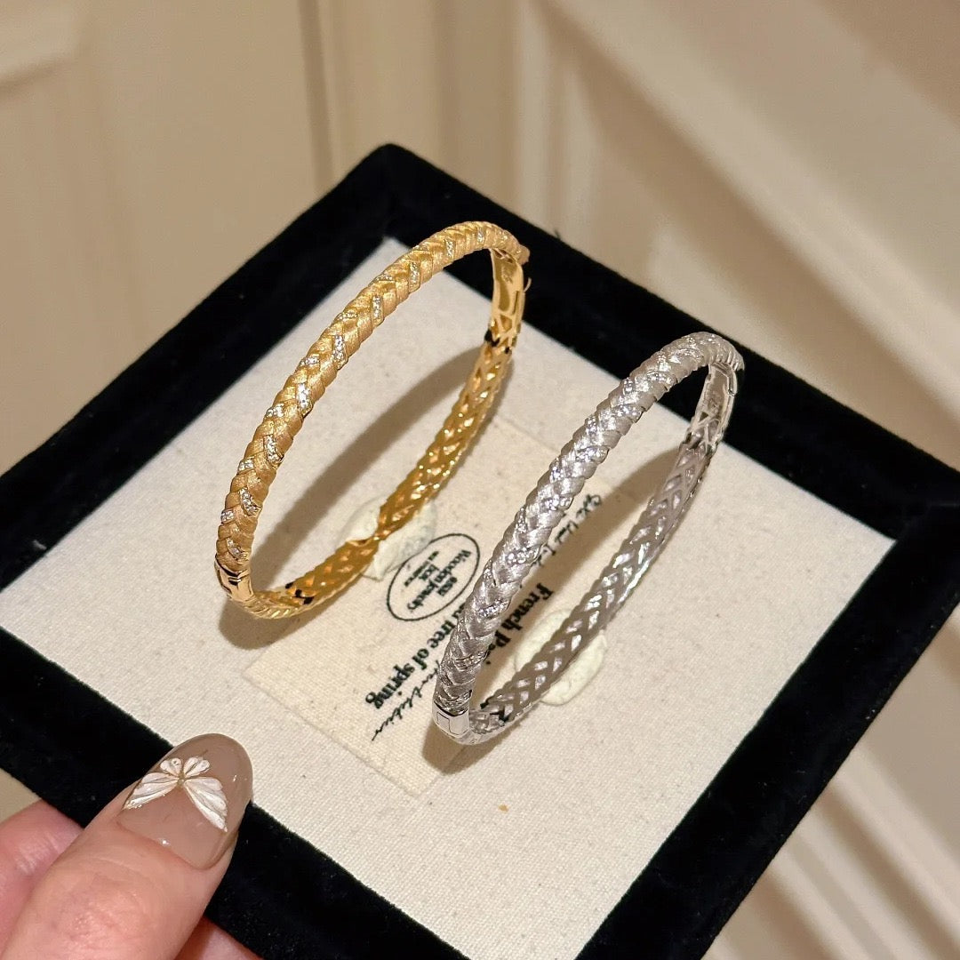 Vintage Brushed Finish Forged Jewelry Set