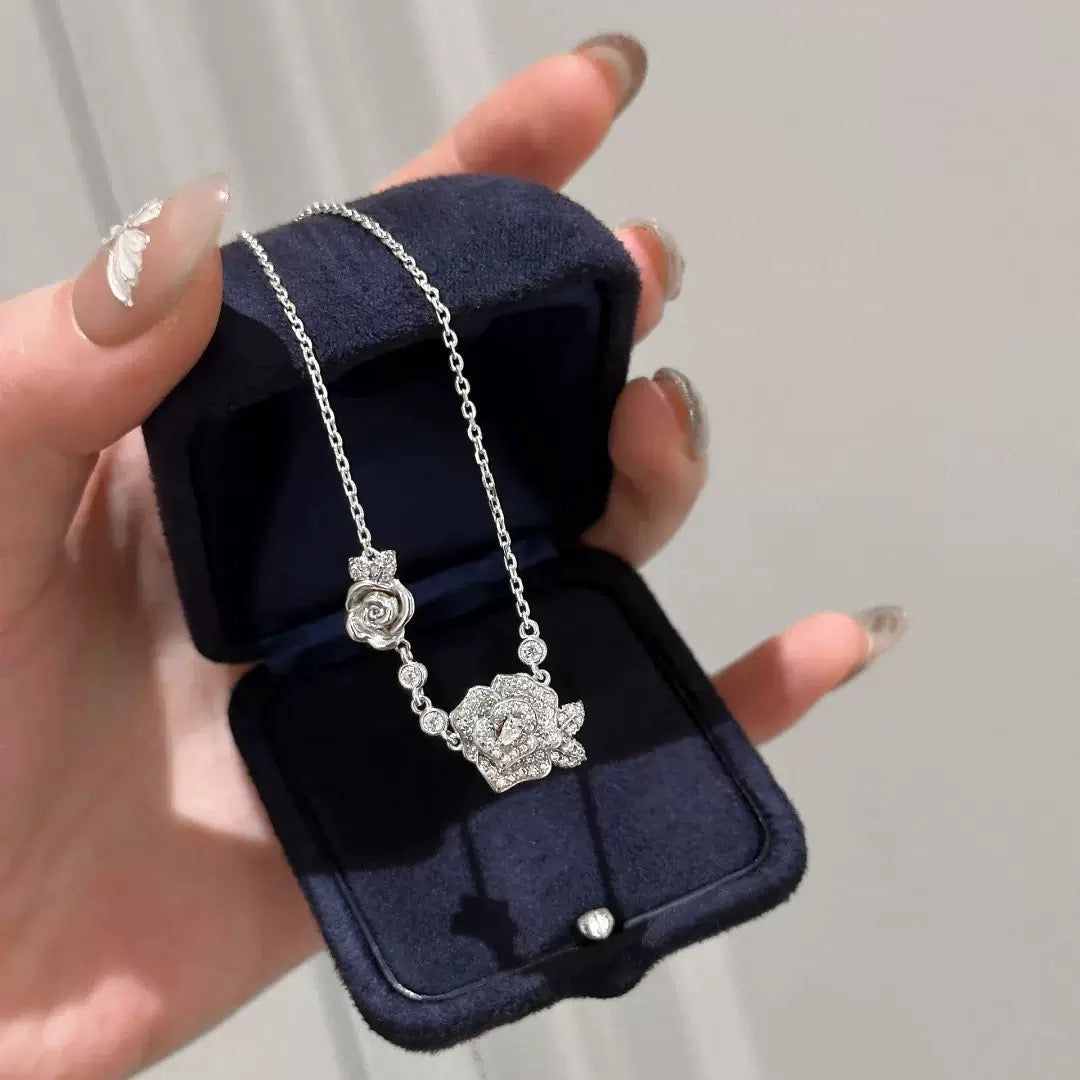 Vintage Entwined Rose Jewelry Set