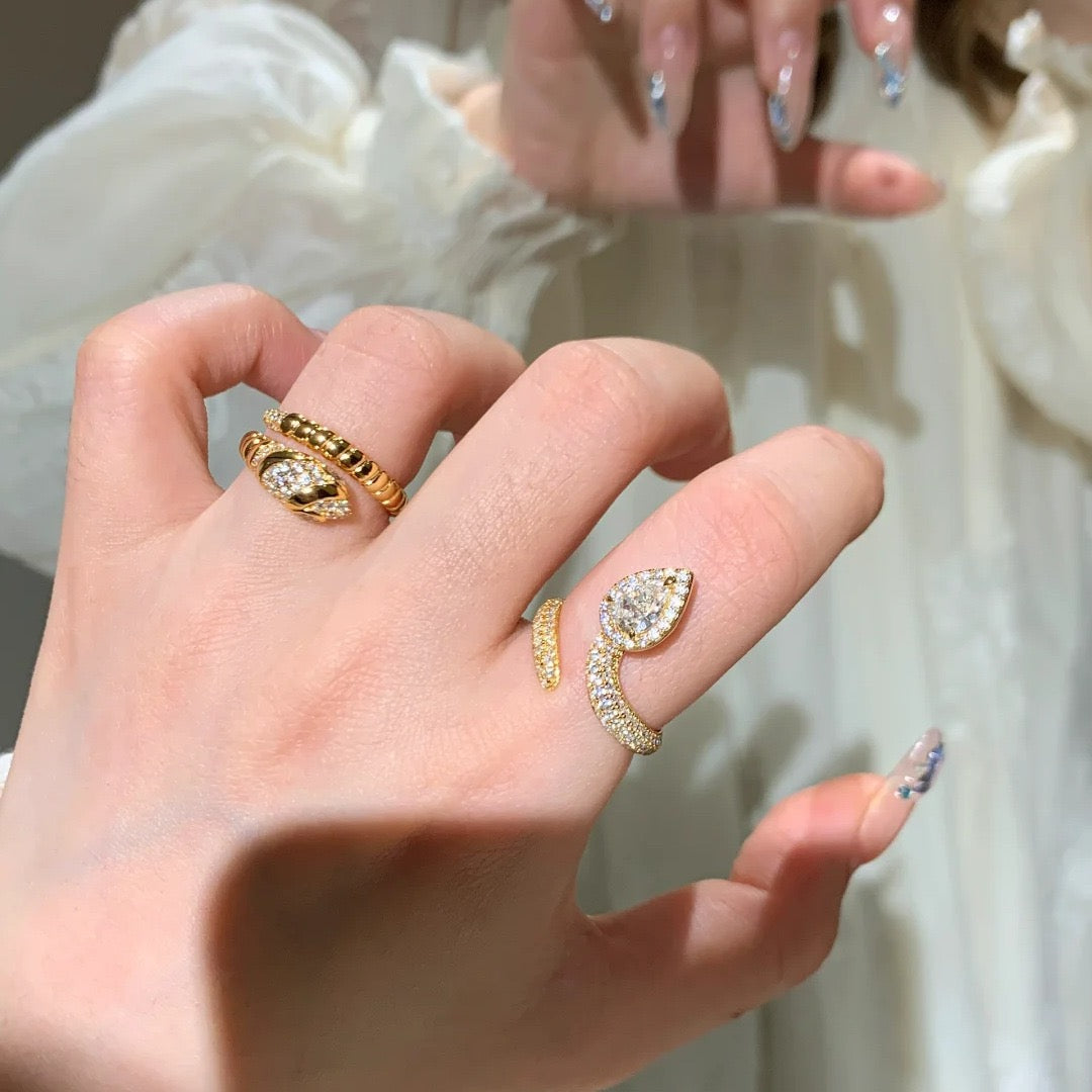 Vintage Marquise and Serpentine Jewelry Set