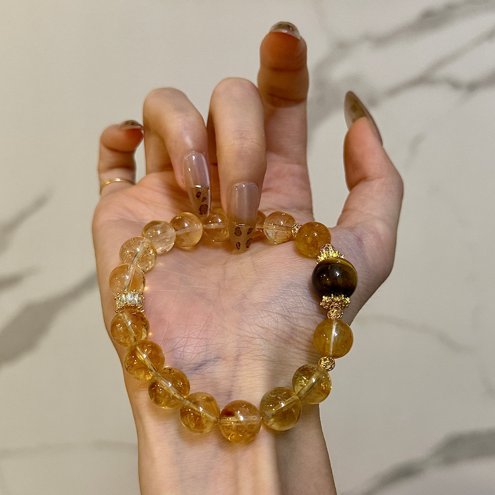 Golden Manifest Crystal Bracelet