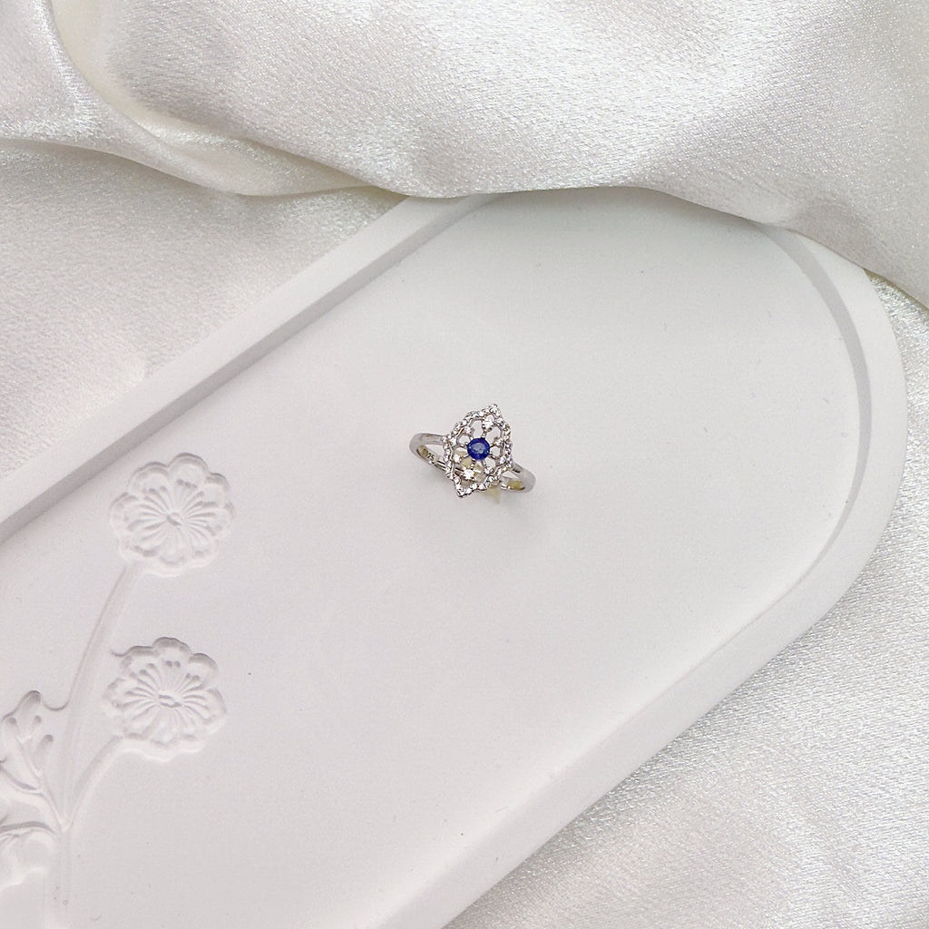 Inner Royalty Sapphire Adjustable Ring S925 Silver