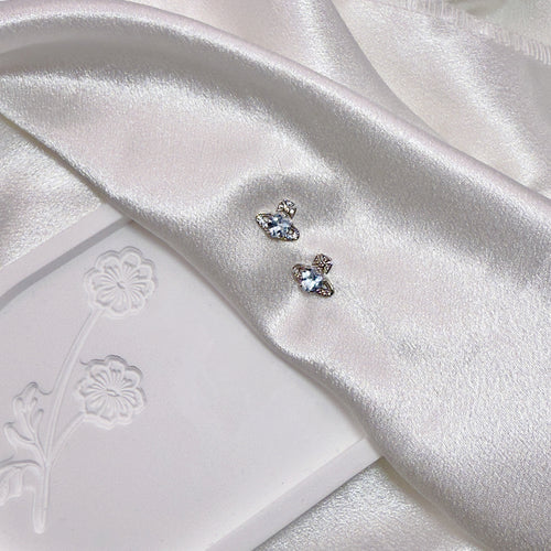 Celestial Clarity Topaz Earrings S925 Silver