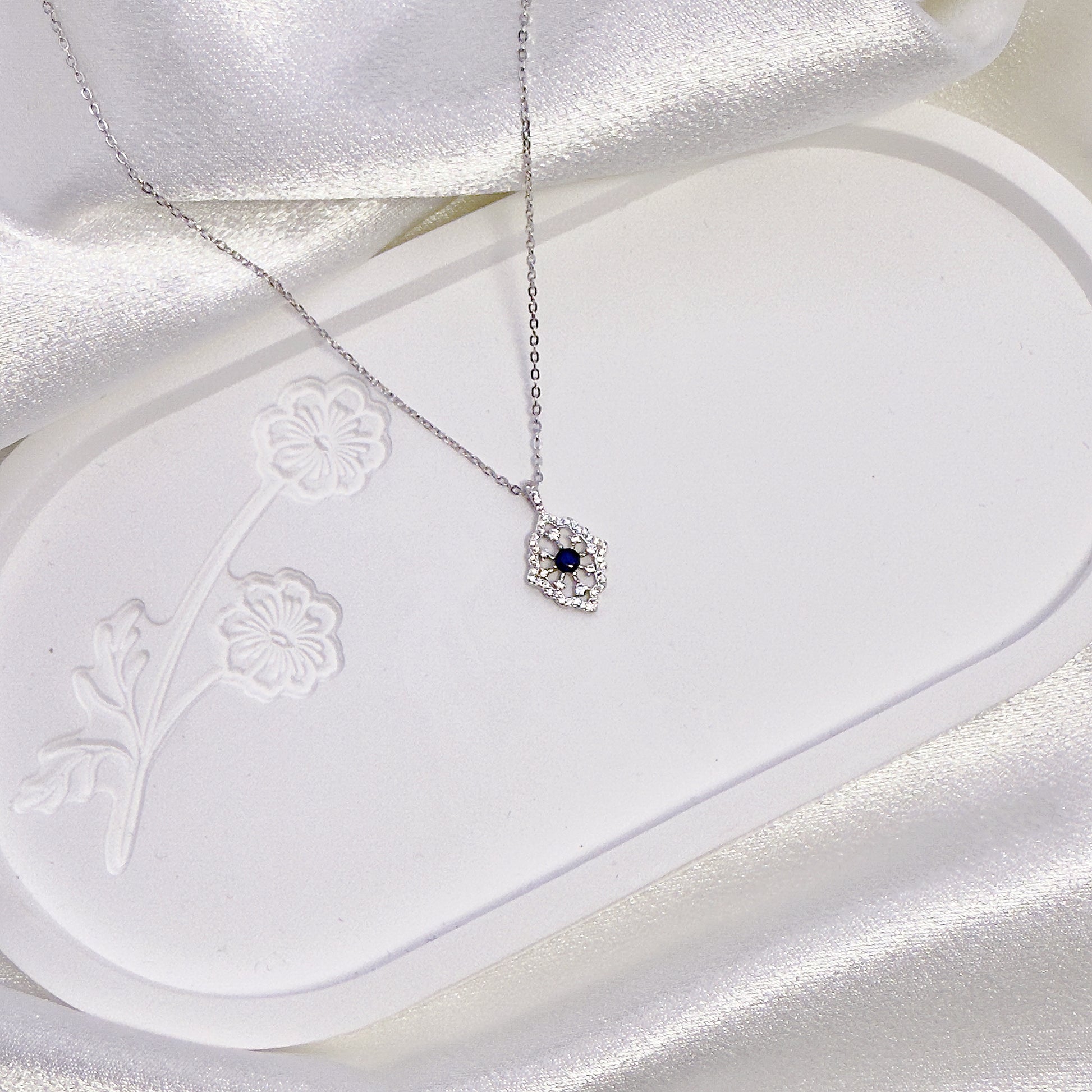 Inner Royalty Sapphire Necklace S925 Silver