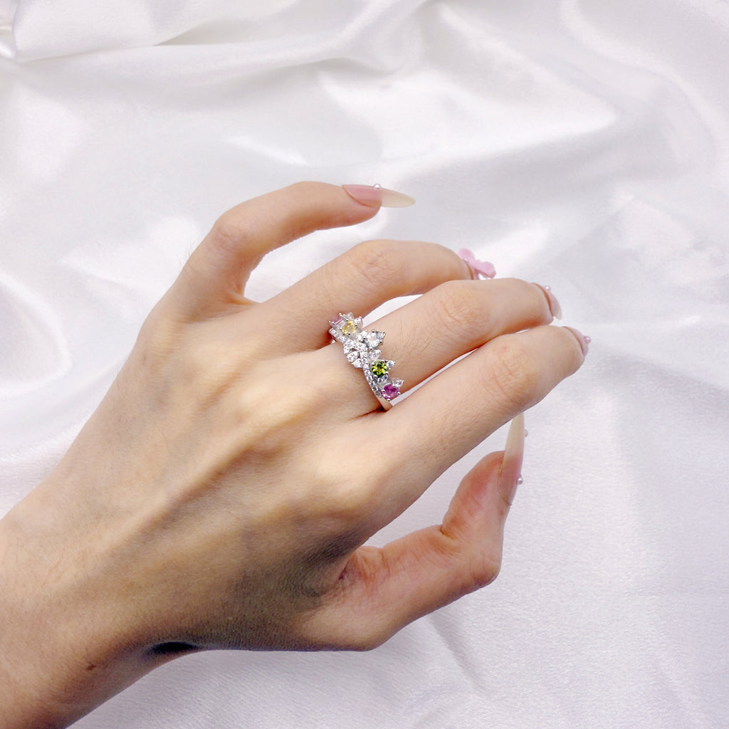 Prism Harmony Tourmaline Adjustable Ring S925 Silver