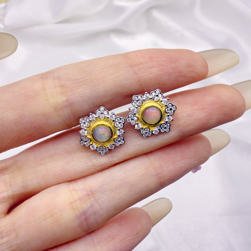 Dreamfire Opal Earrings S925 Silver