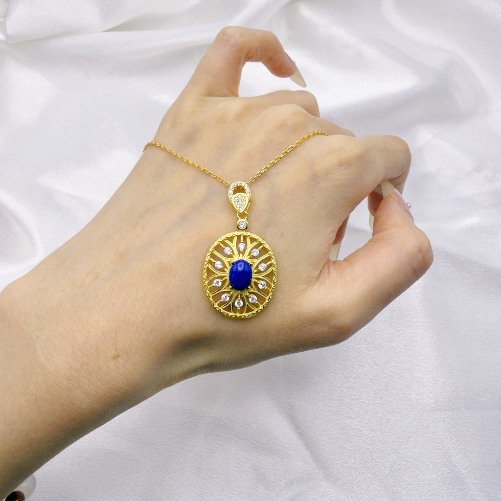 Voice Within Lapis Necklace S925 Silver