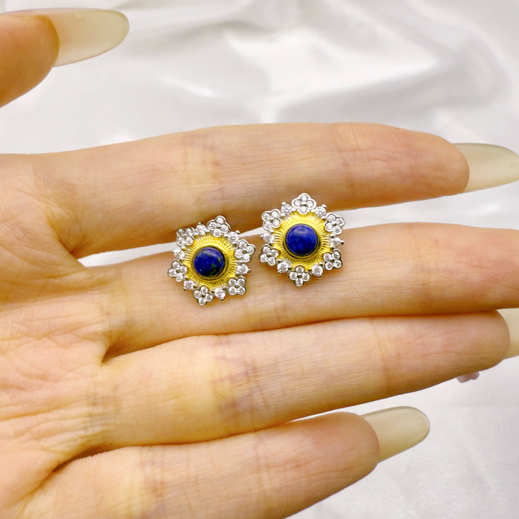 Voice Within Lapis Earrings S925 Silver