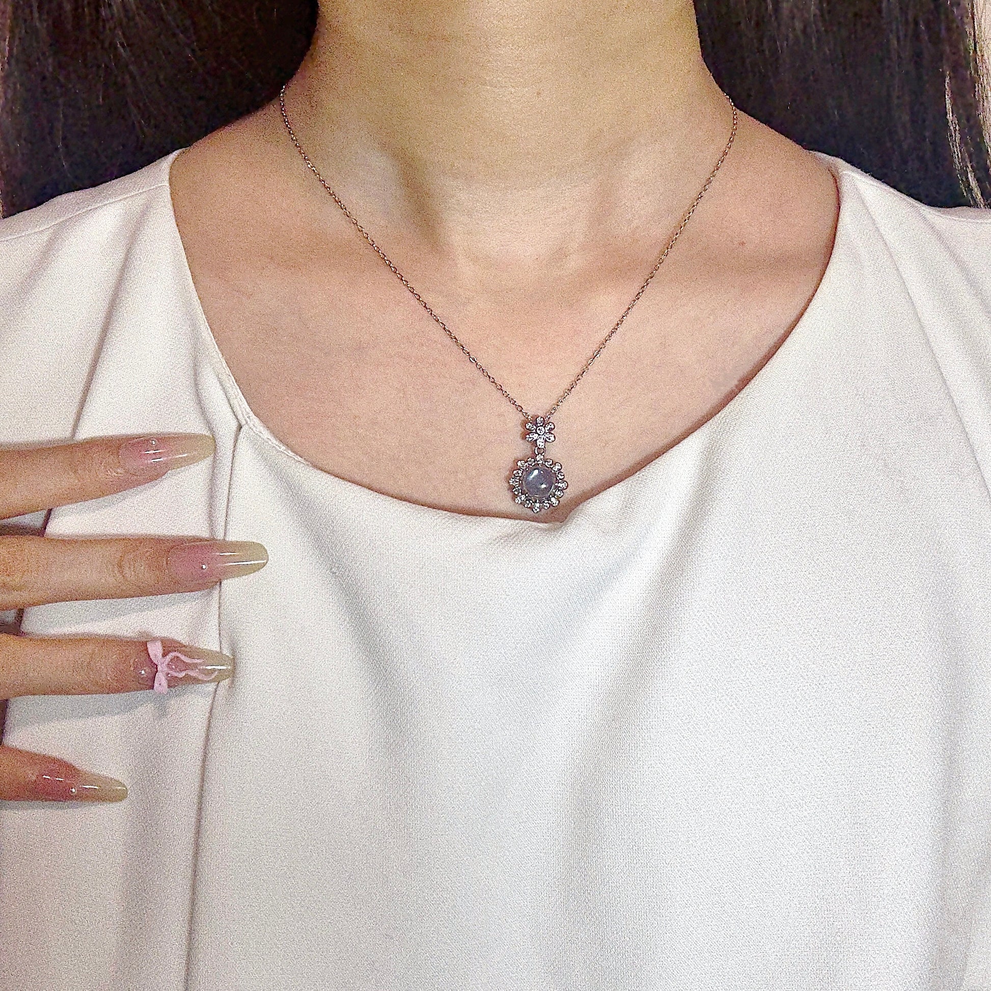 Ocean Soul Aquamarine Necklace S925 Silver