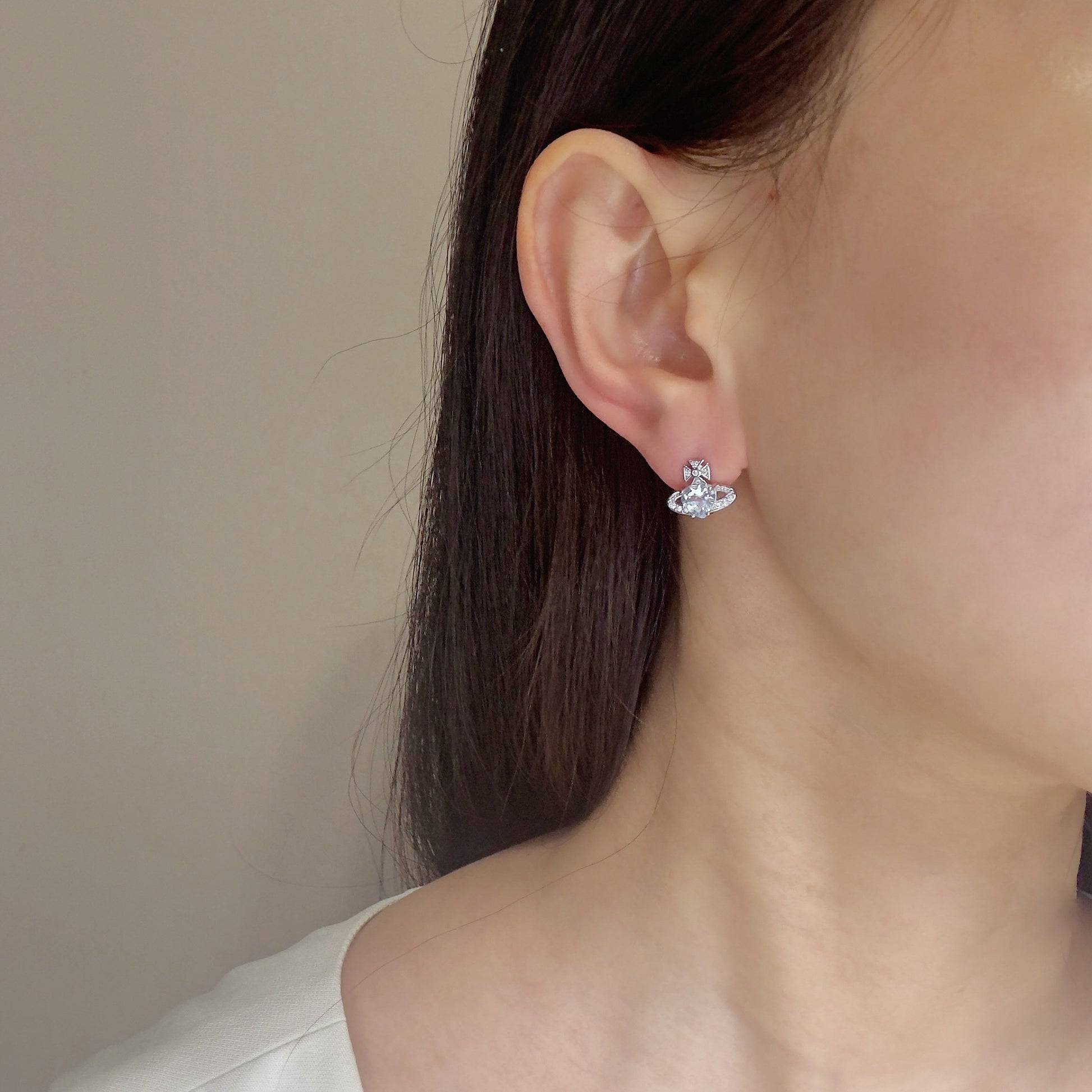 Celestial Clarity Topaz Earrings S925 Silver